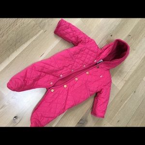 Ralph Lauren Baby Girl Quilted  Bunting (snowsuit)